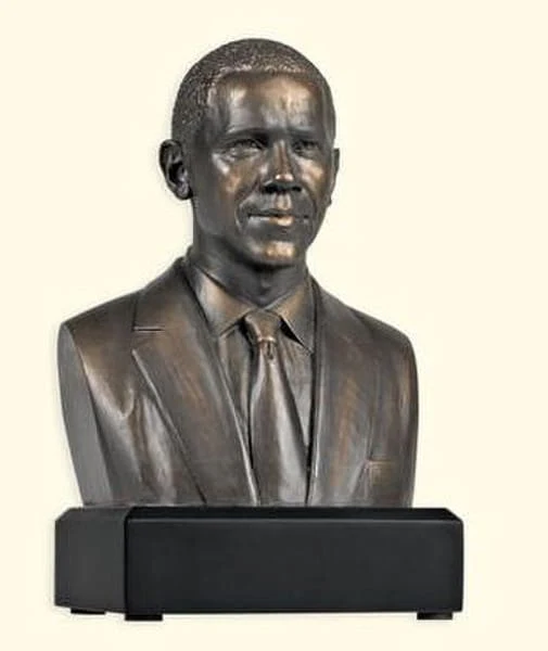 Barack Obama Bust 6" High Bronze