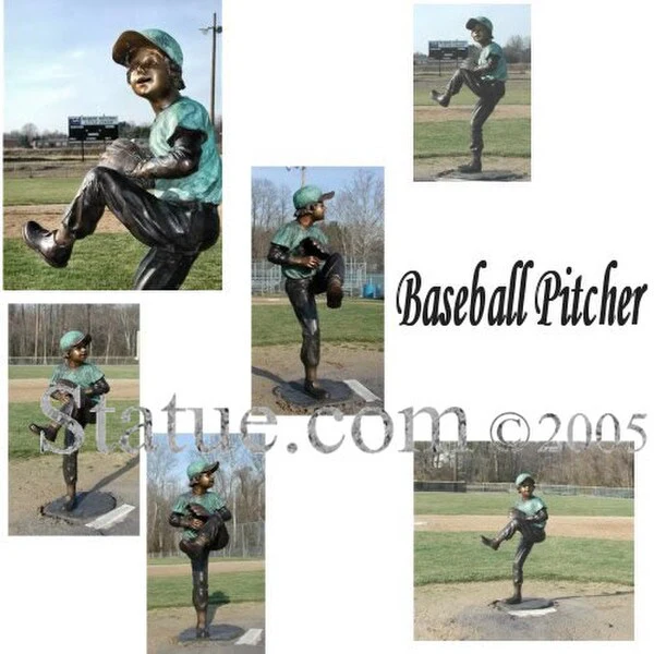 Baseball Pitcher Statue