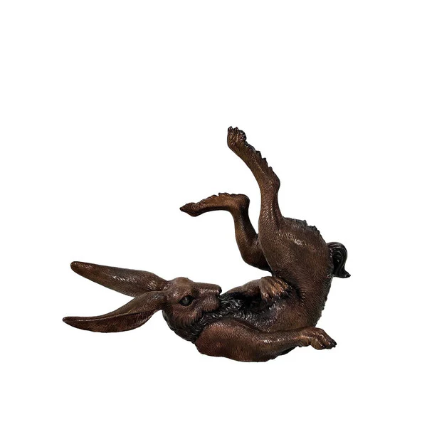 Baxter' Tumbling Bunny Rabbit Bronze Statue