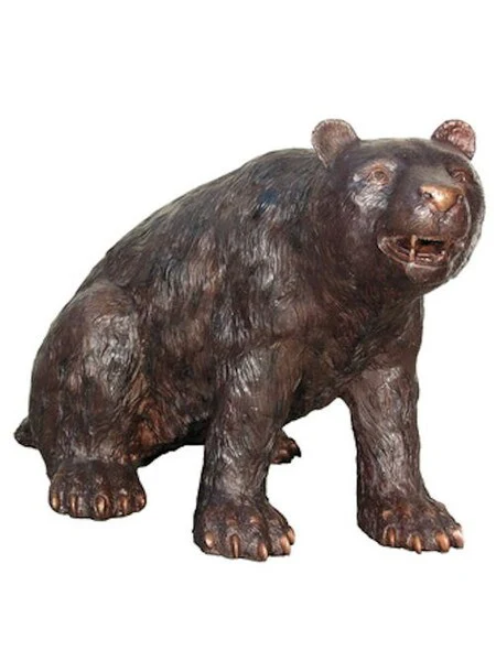 Bear Large Scale Sitting Bronze Statue