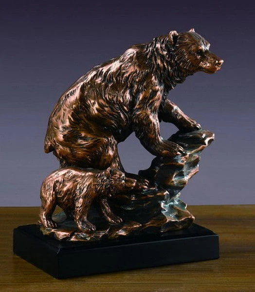 Bear With Cub Sculpture