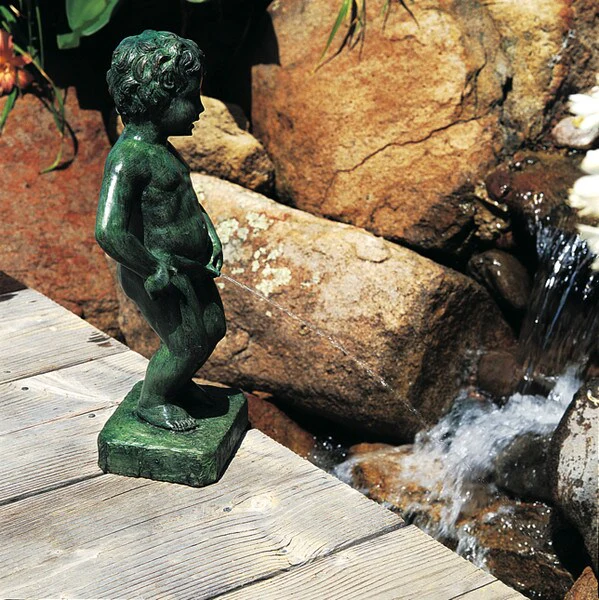 Belgium Boy Of Brussels 20" Piped Water Feature Statue