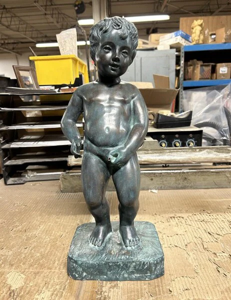 Belgium Boy Of Brussels 20" Piped Water Feature Statue - Image 2