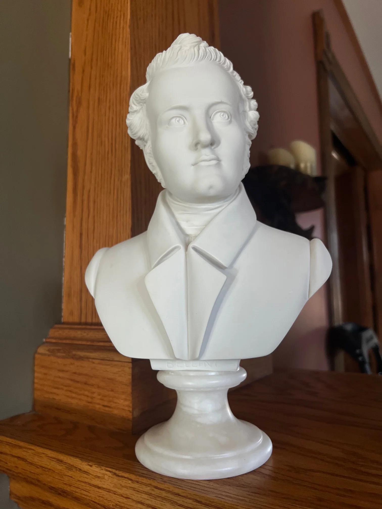 Bellini Bust Sculpture — Fine Italian Alabaster Portrait - Image 4
