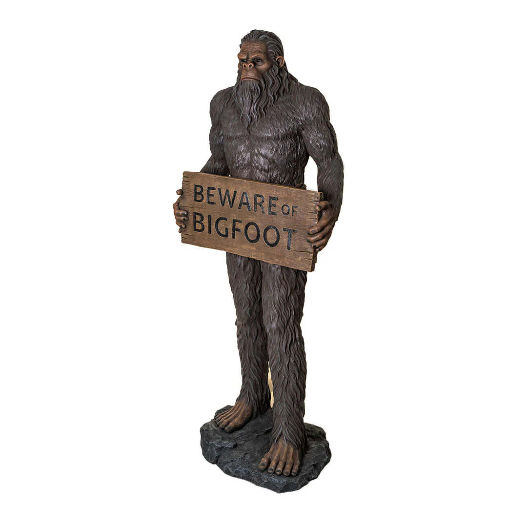 Beware of Bigfoot Life-Size Sculpture