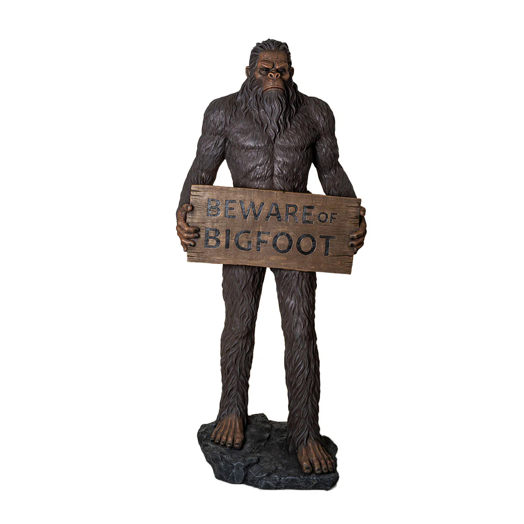 Beware of Bigfoot Life-Size Sculpture - Image 5