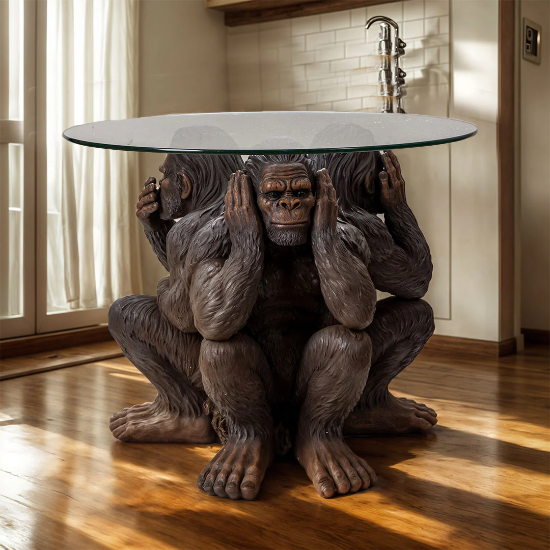 Bigfoot See Hear Speak No Evil Table Base - Image 6