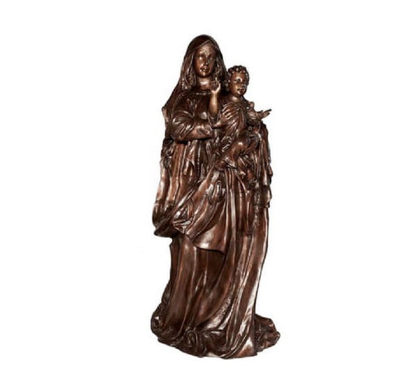 Blessed Mother Mary & Child Bronze Statue 72" High