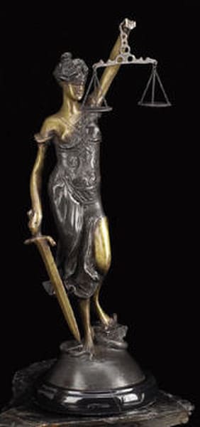 Blind Justice -lady Justice Statue 16.5" High - Image 2