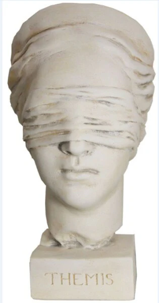 Blind Justice Themis Bust Sculpture - Image 6