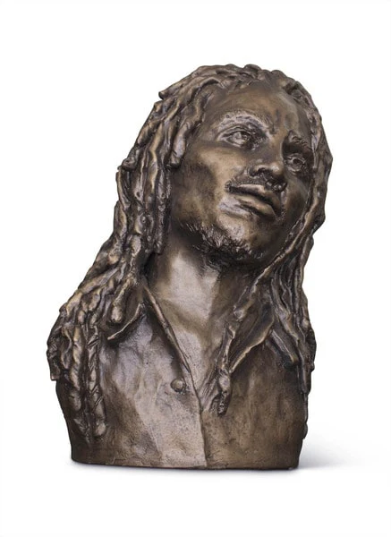 Bob Marley Portrait Bust Statue - Image 2