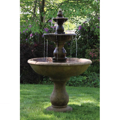 Boca Round Three Tier Garden Fountain