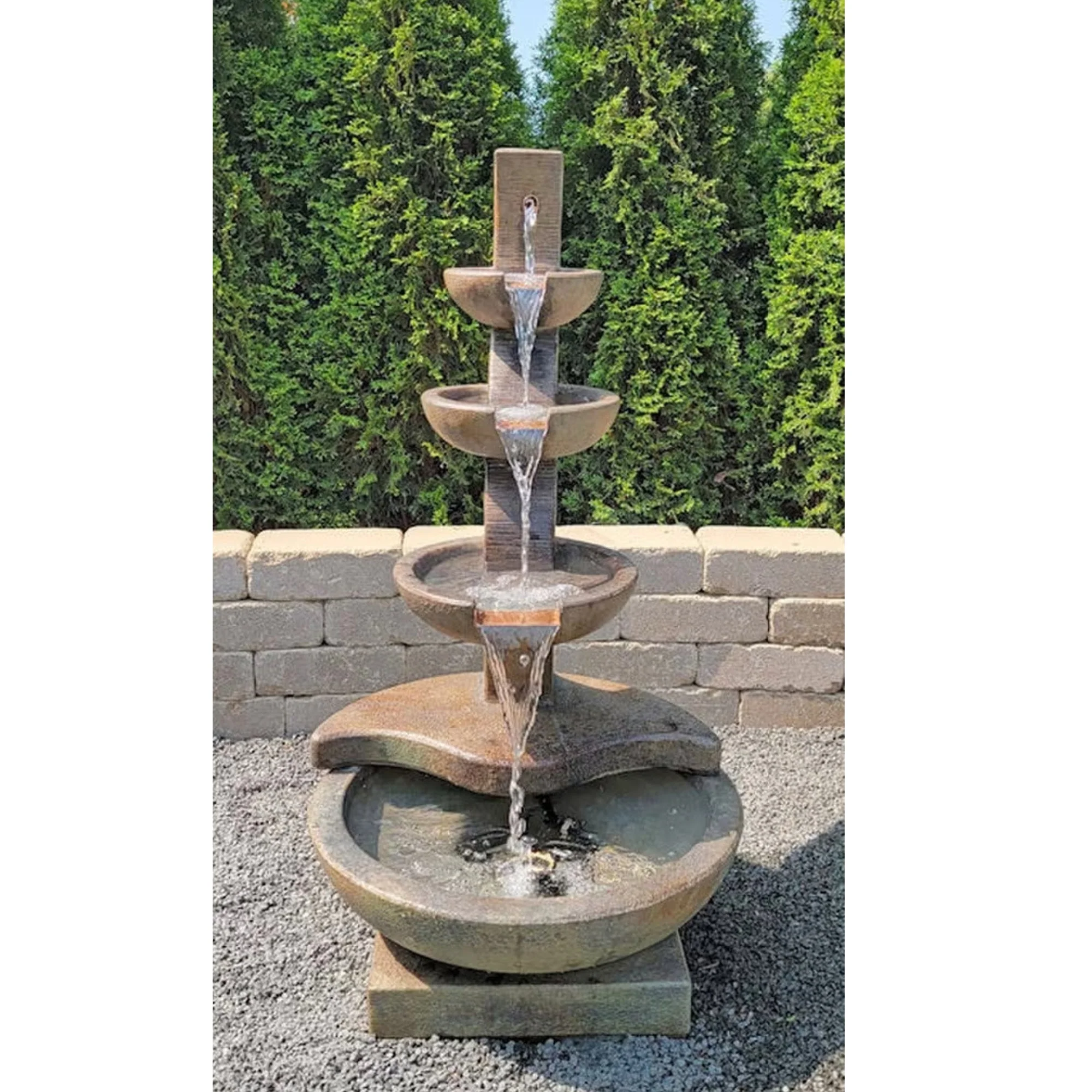Bolla Fountain Modern Elegance in Motion Lighted 44.5" H