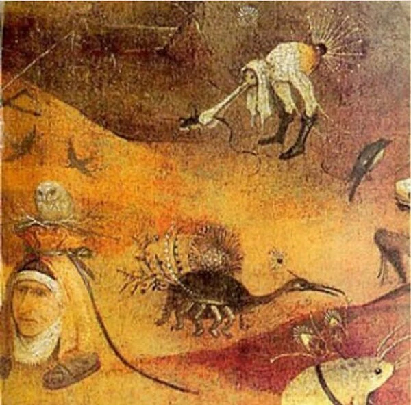 Bosch Statue Woman Head Foot Owl - Image 4