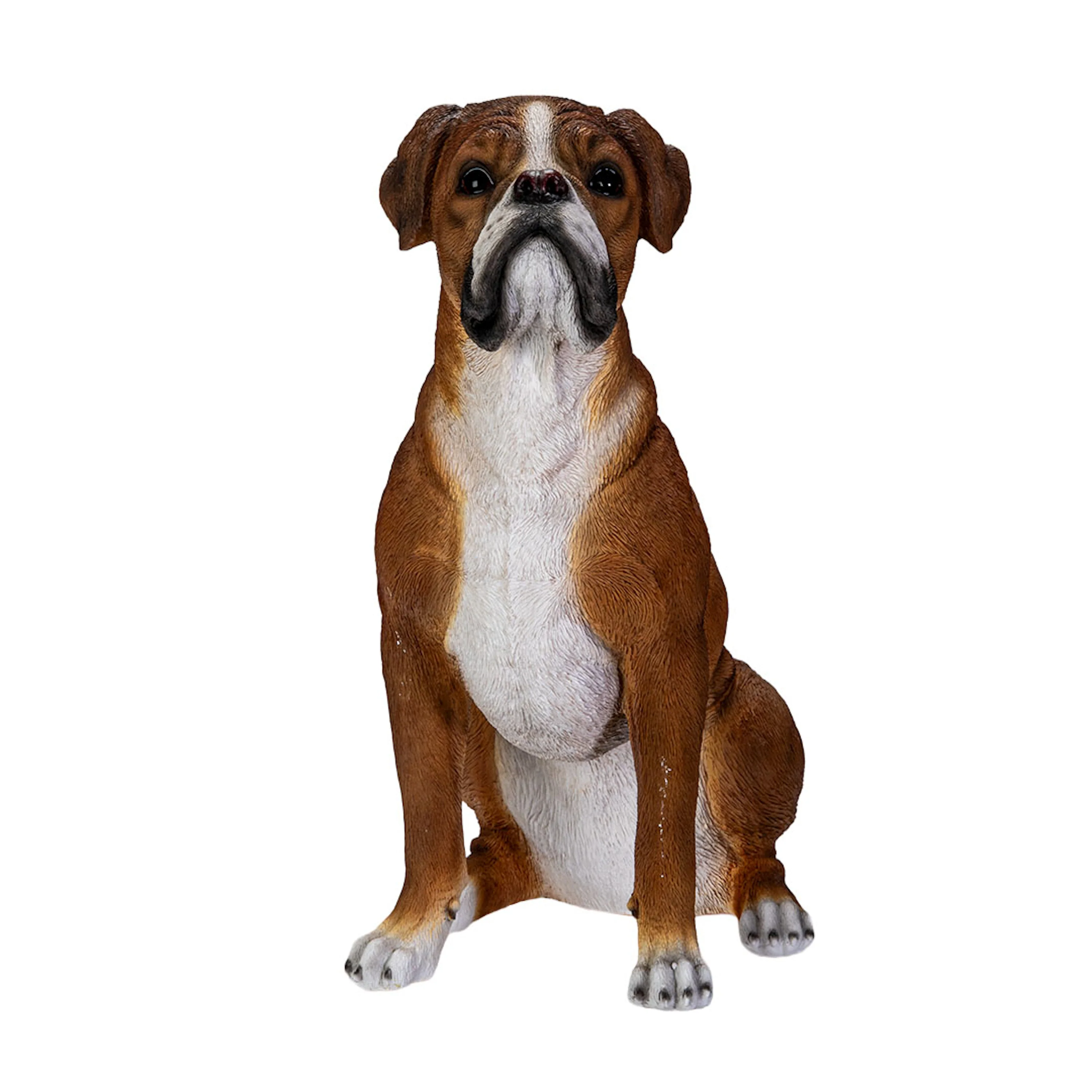 Boxer Realistic Outdoor Sculpture 17" High