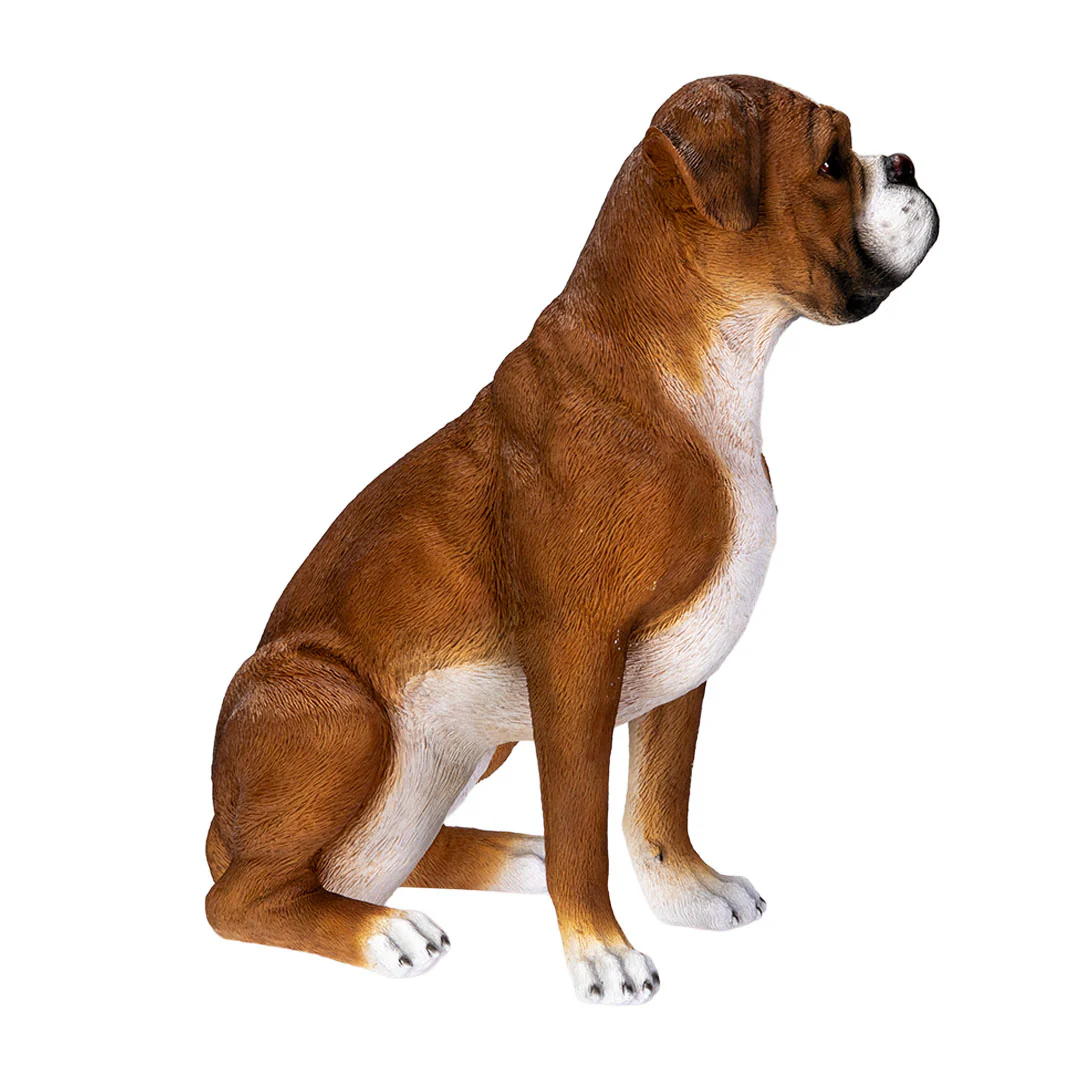 Boxer Realistic Outdoor Sculpture 17" High - Image 6