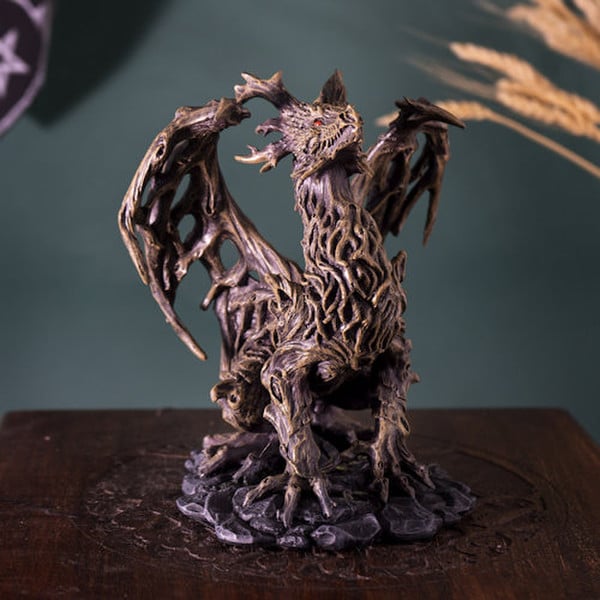 Branch-wood Guardian Forest Dragon Statue - Image 6