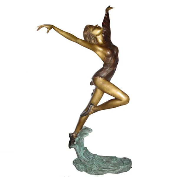 Bronze Female Sea Breeze Ballet Dancer Statue
