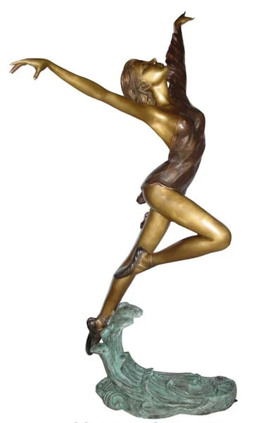 Bronze Female Sea Breeze Ballet Dancer Statue - Image 2