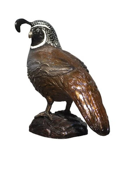 Bronze Quail Heirloom Quality Statue