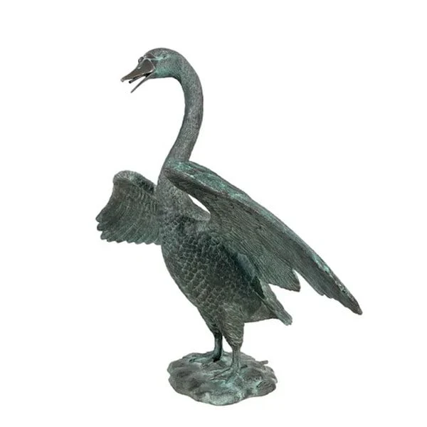 Bronze Swan Water Feature Sculpture