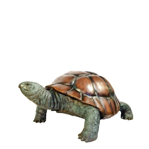 Bronze Turtle Fountain Water Feature 18 Inches Tall