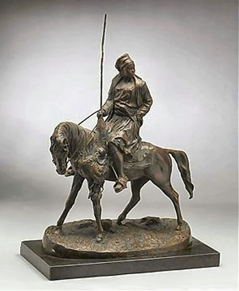 Bronze Woman On A Horse