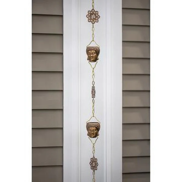 Buddha Rain Chain Sculptural Downspout - Image 2