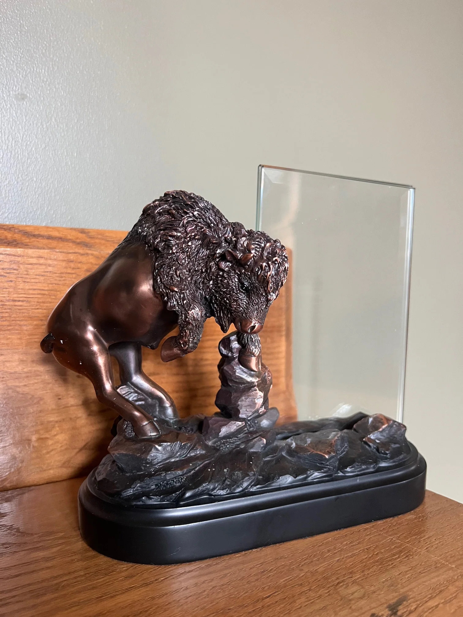 Buffalo Picture Frame Sculptural Award Statue - Image 6