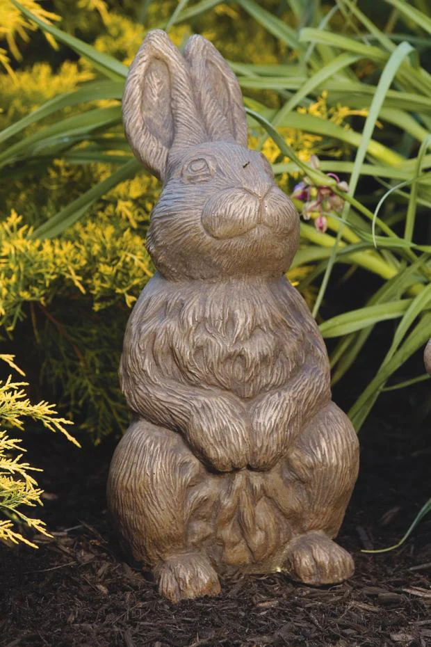 Bunny Rabbit Statue Sitting Up 16" Tall