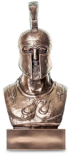 Bust of Greek Hoplite Warrior Statue