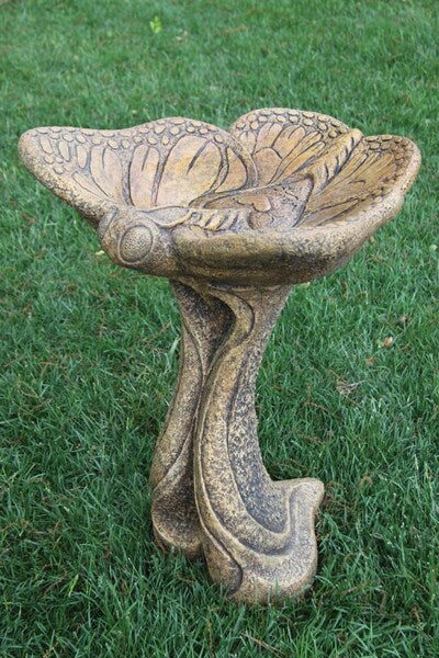 Butterfly Bird Bath Garden Sculpture - Image 3