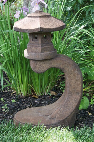 Cantilevered Asian Garden Lantern Sculpture - Image 3