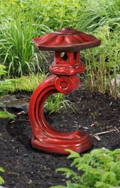 Cantilevered Asian Lantern Sculpture Medium 24" H
