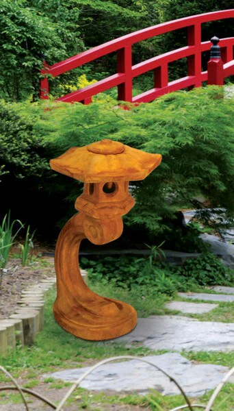 Cantilevered Asian Lantern Sculpture Medium 24" H - Image 2
