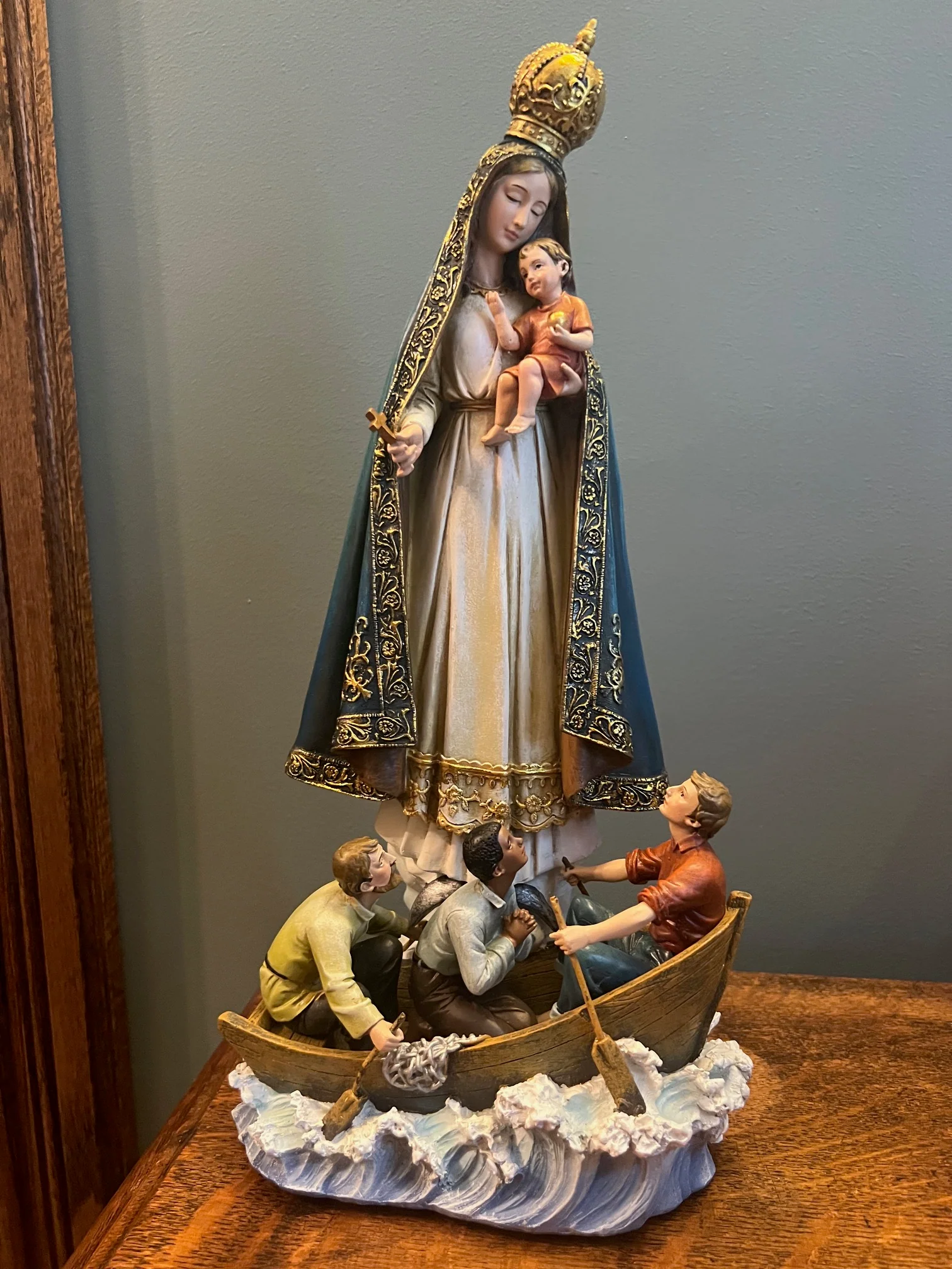 Caridad Del Cobre - Our Lady of Charity Cuban Patroness Sculpture - Image 2