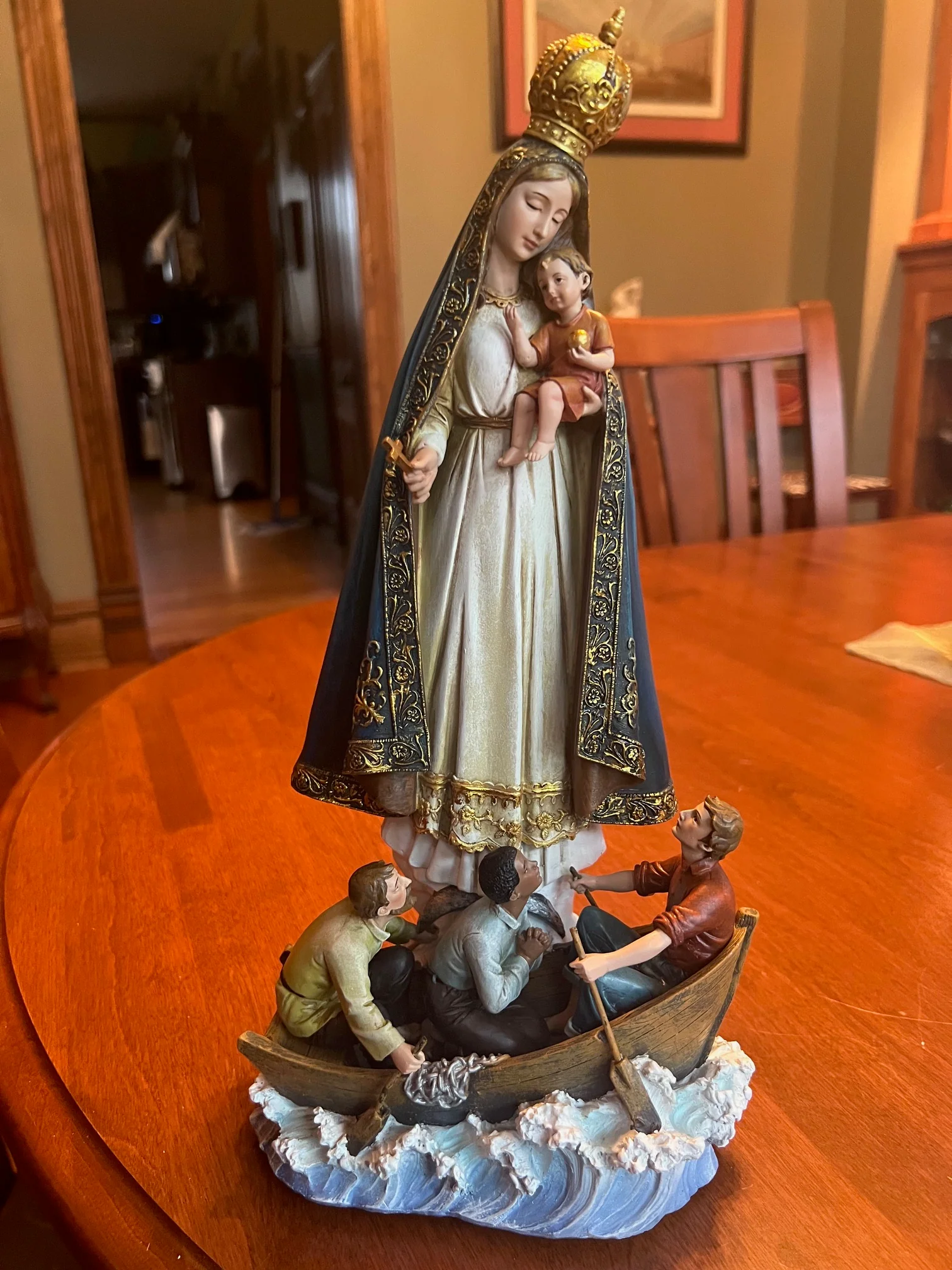 Caridad Del Cobre - Our Lady of Charity Cuban Patroness Sculpture - Image 3