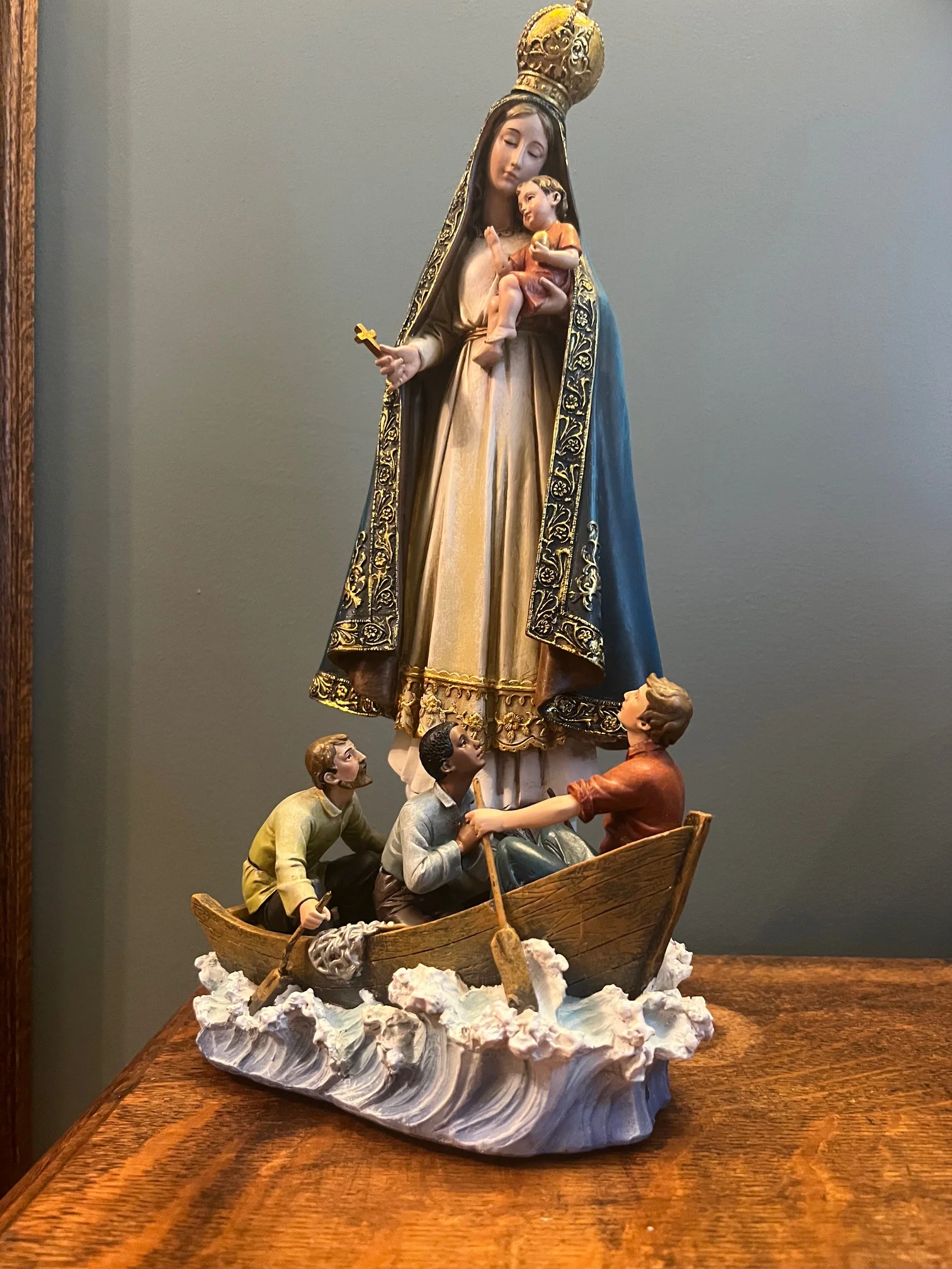 Caridad Del Cobre - Our Lady of Charity Cuban Patroness Sculpture - Image 4