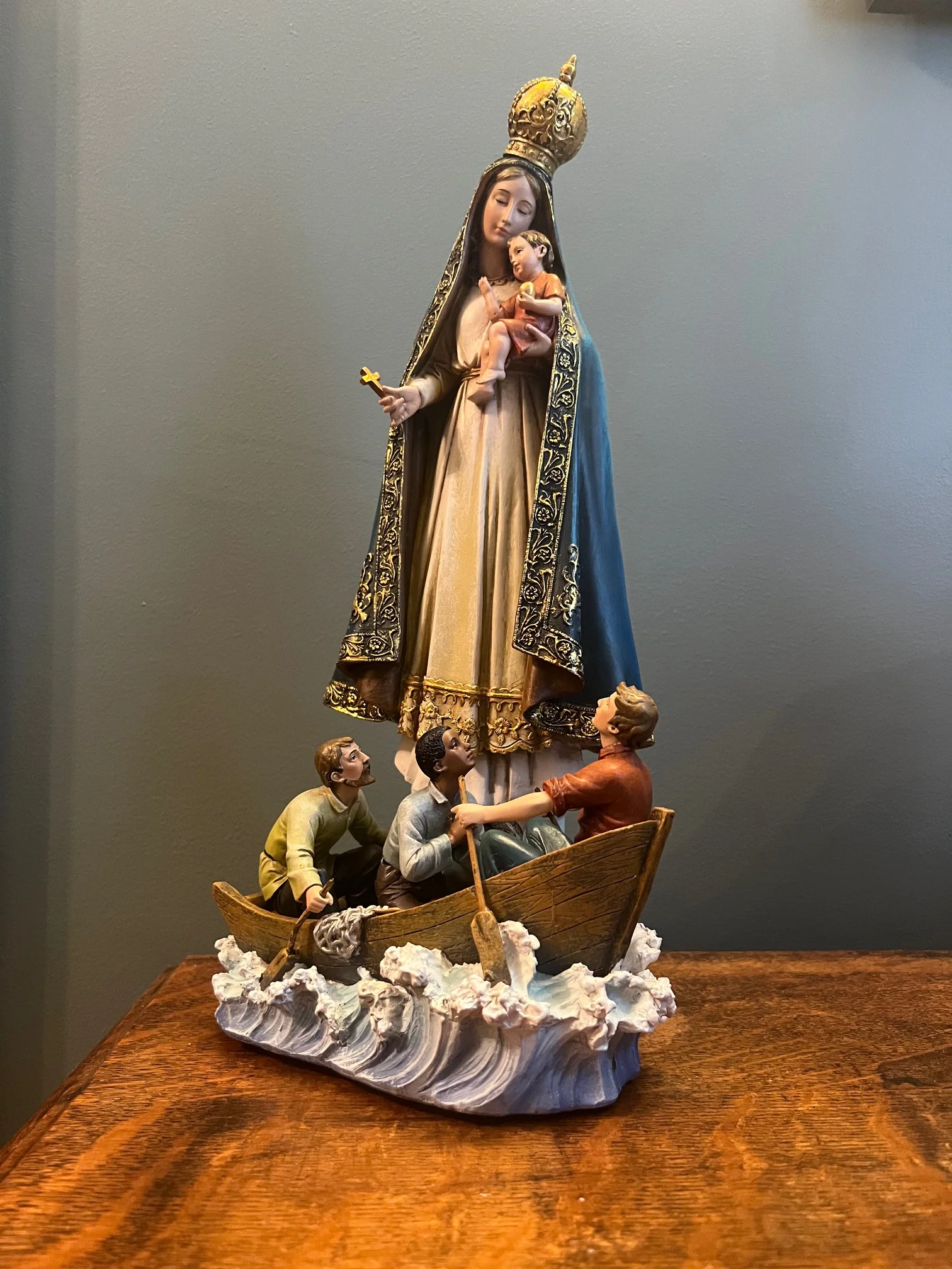 Caridad Del Cobre - Our Lady of Charity Cuban Patroness Sculpture - Image 7