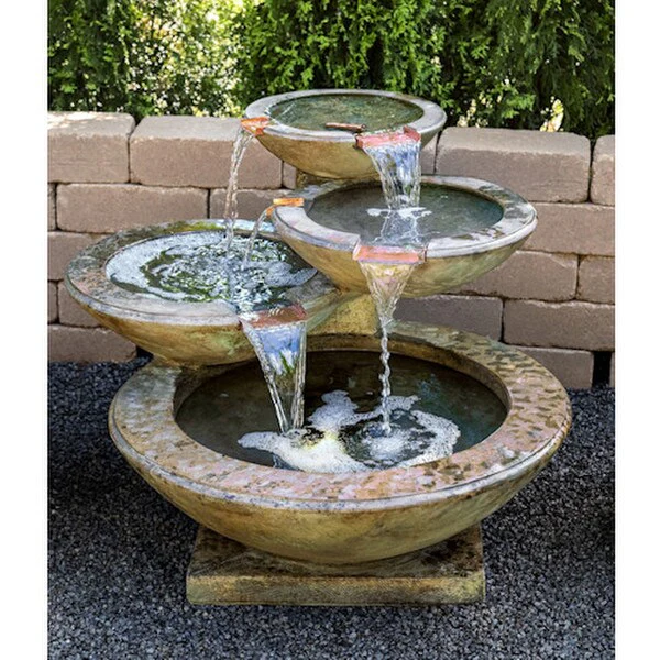 Cascading Verona Fountain Cast Stone