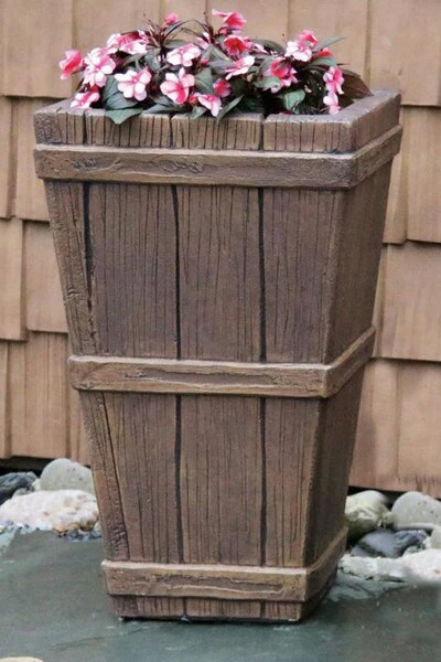 Castaway Square Planter 31.5" High