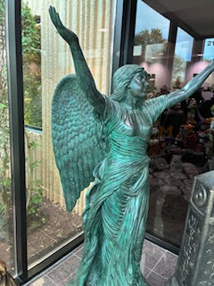 Celestine Life-Size Angel Bronze Sculpture 73" High - Image 4