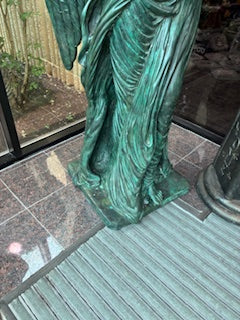 Celestine Life-Size Angel Bronze Sculpture 73" High - Image 5