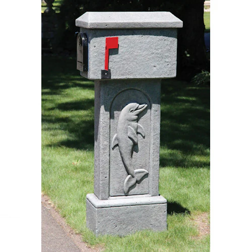 Cement Dolphin Mailbox - Image 2