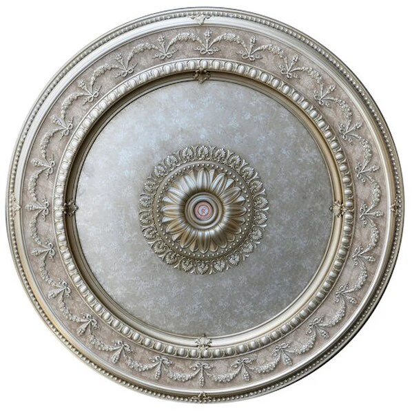 Champagne Round Ceiling Medallion 63 Inch