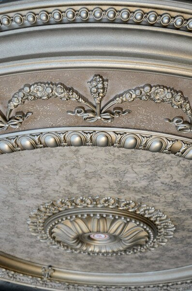 Champagne Round Ceiling Medallion 63 Inch - Image 4