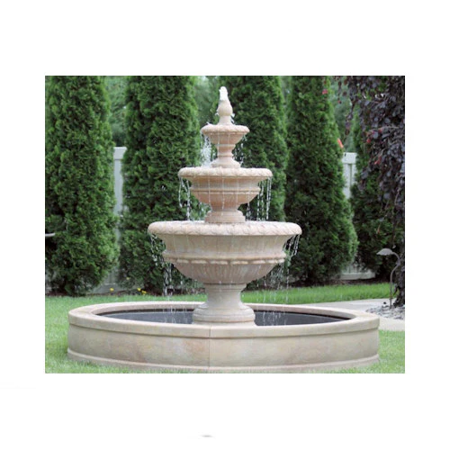 Chanticleer Fountain on Surround & 6 Foot Fiberglass Pool - Image 2