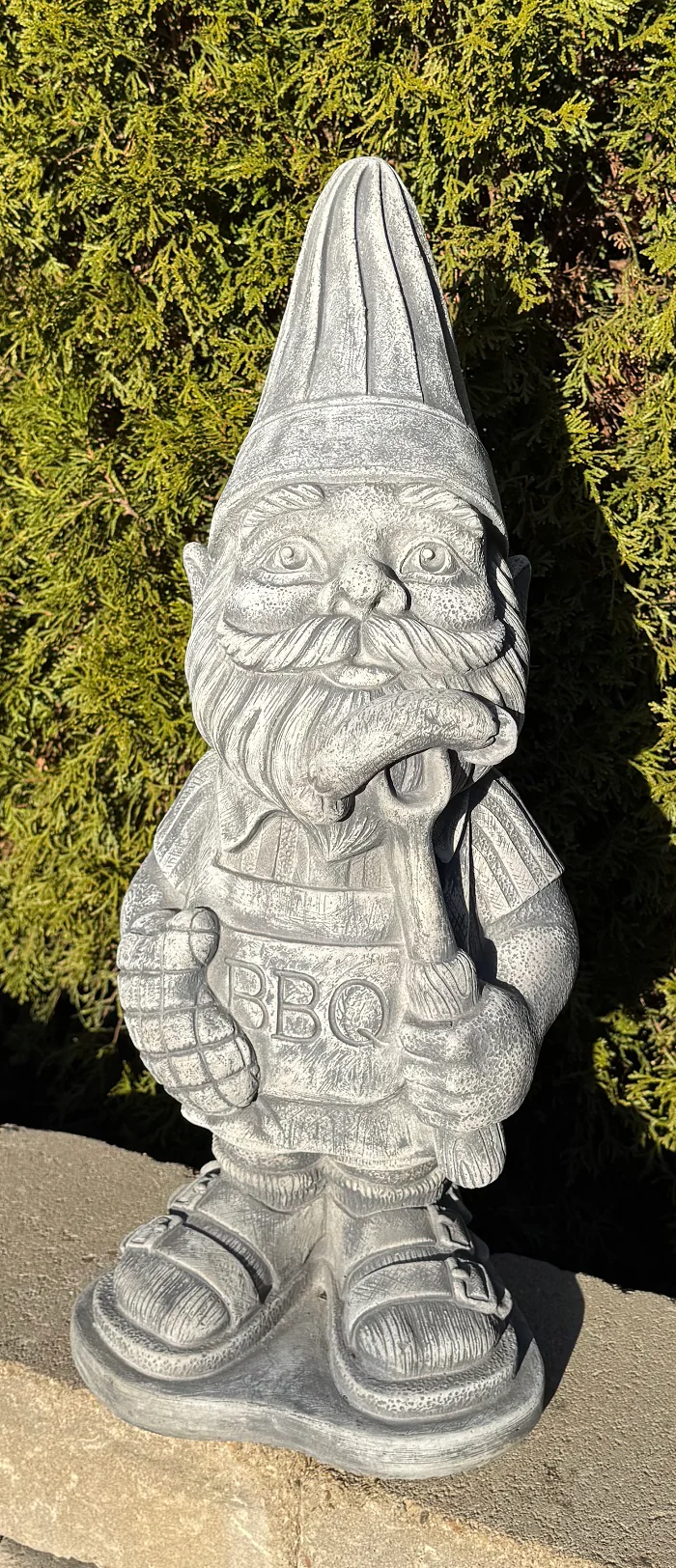 Chef Barbecue Gnome Garden Statue 21" High - Image 2