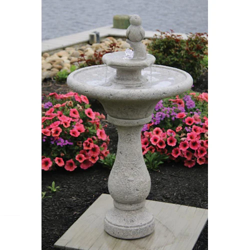 Chelsea Round Bird Garden Fountain - Image 2