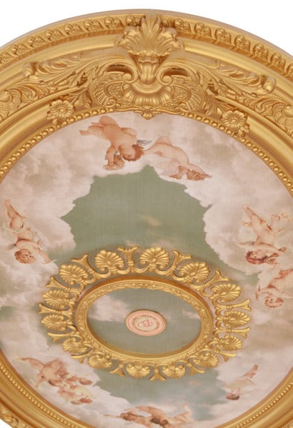 Cherubs Sky Oval Ceiling Medallion 44 inch - Image 4